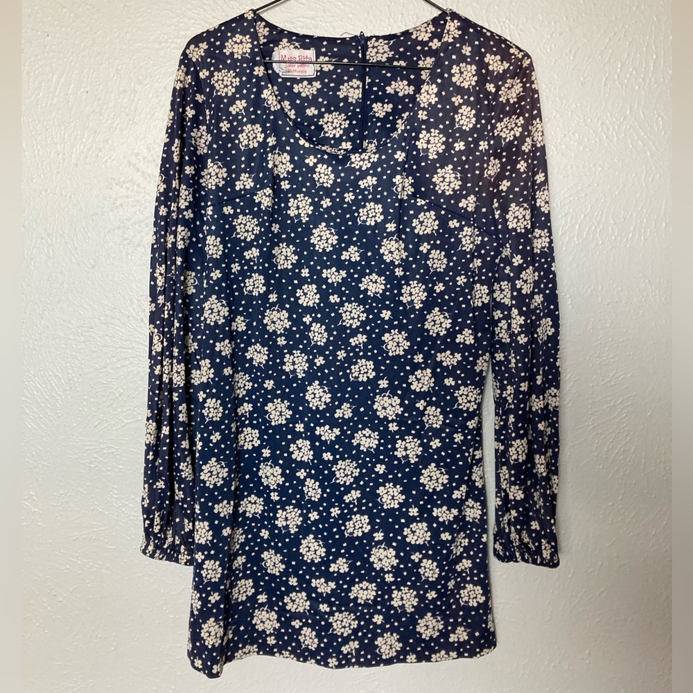 Miss Rita comfy flora print mini dress